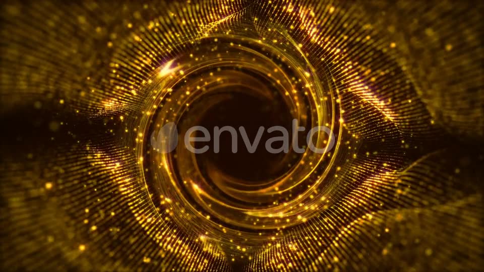 Wave Tunnel Loop Swirl Gold Videohive 23151613 Motion Graphics Image 7