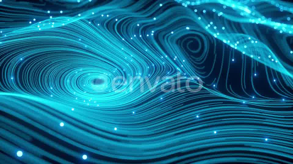 Waves of Blue Particles and Lines Videohive 23914048 Motion Graphics Image 10