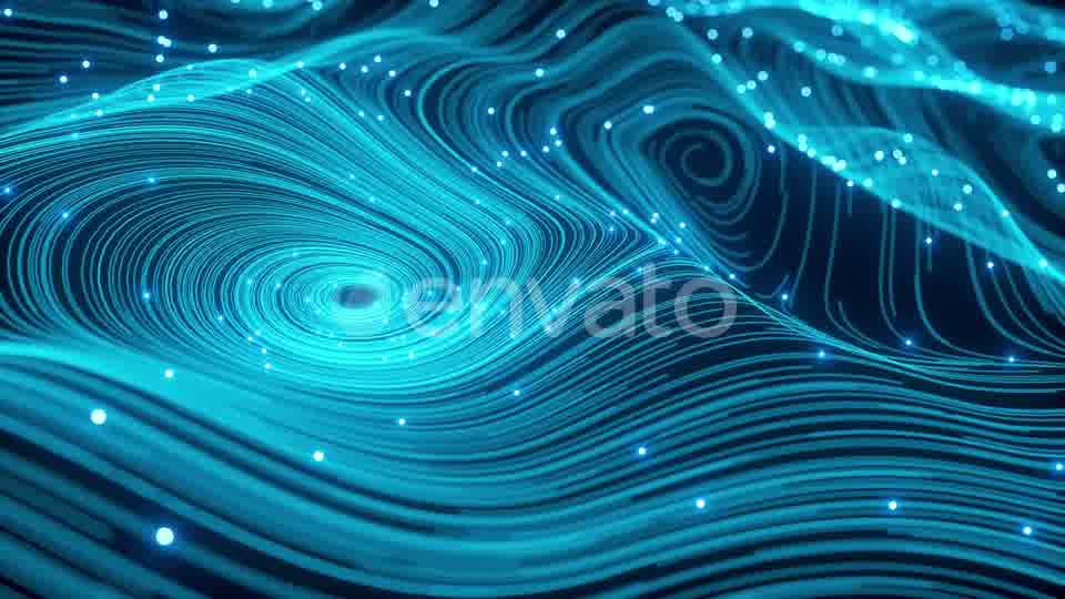 Waves of Blue Particles and Lines Videohive 23914048 Motion Graphics Image 11