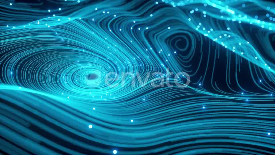 Waves of Blue Particles and Lines Videohive 23914048 Motion Graphics Image 9