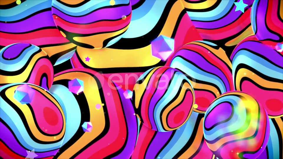 Wavy Rainbow Stripes Videohive 25434175 Motion Graphics Image 3