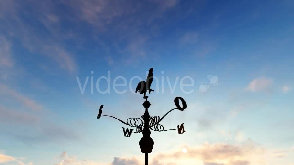Weathercock Rooster Weather Vane Early Morning Videohive 17456397 Motion Graphics Image 1