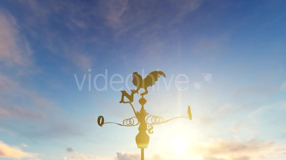 Weathercock Rooster Weather Vane Early Morning Videohive 17456397 Motion Graphics Image 10