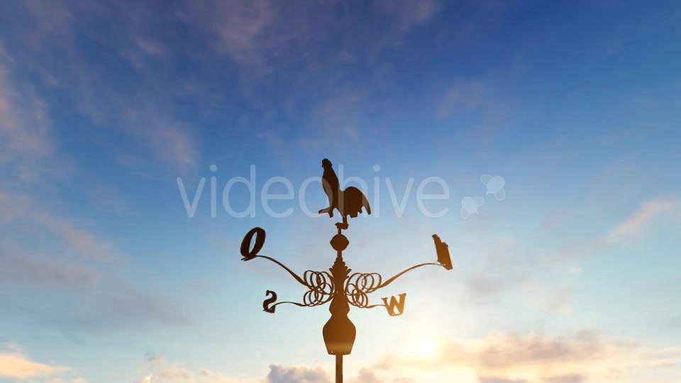 Weathercock Rooster Weather Vane Early Morning Videohive 17456397 Motion Graphics Image 5