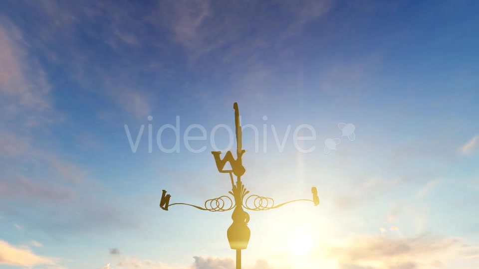 Weathercock Rooster Weather Vane Early Morning Videohive 17456397 Motion Graphics Image 9