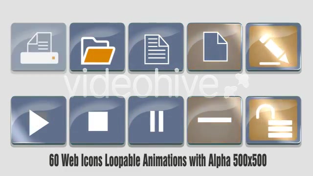Web icons and Tools Elements Videohive 4320118 Motion Graphics Image 5