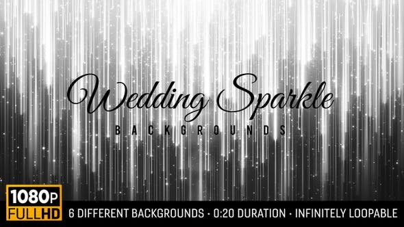Wedding Sparkle Backgrounds HD (6 pack) - Download Videohive 23344958