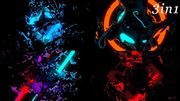 Wet Beat Vj Loop Pack (3in1) - 19733044 Download Videohive