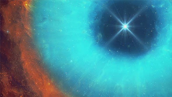 White Dwarf in Space Nebula - Videohive Download 18341599