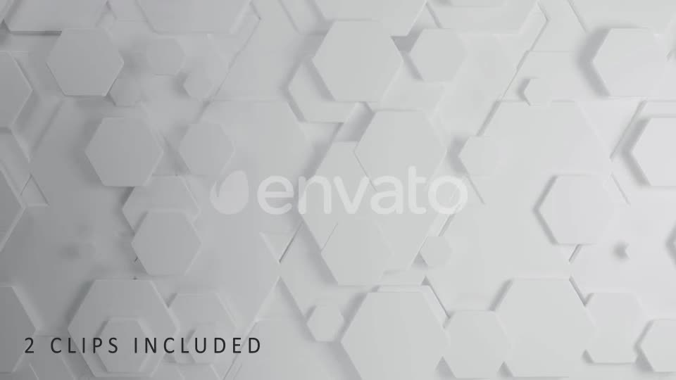 White Hexagons Videohive 22689933 Motion Graphics Image 1