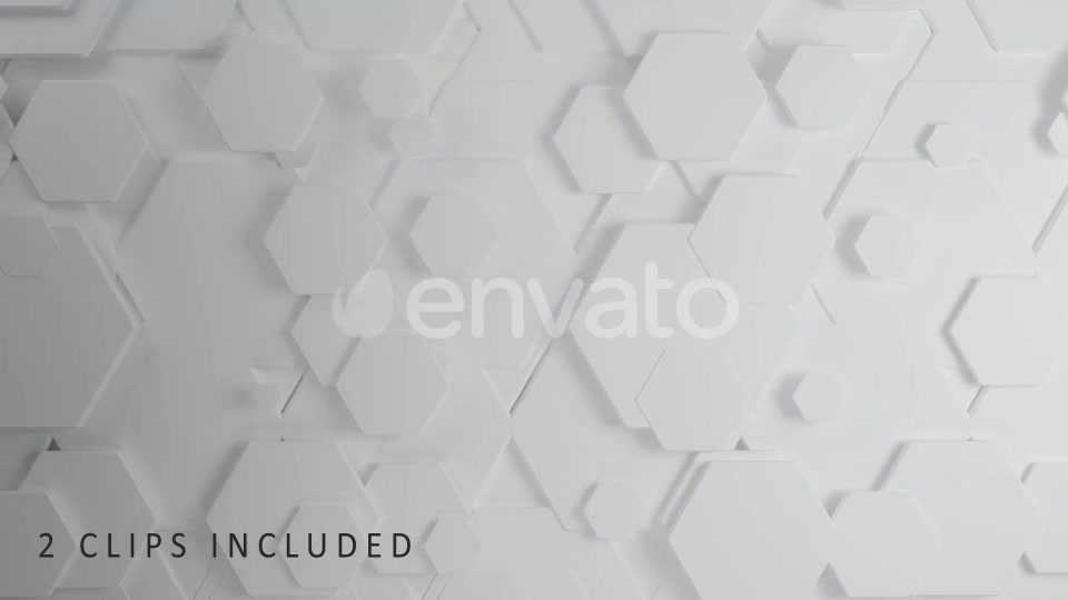 White Hexagons Videohive 22689933 Motion Graphics Image 2