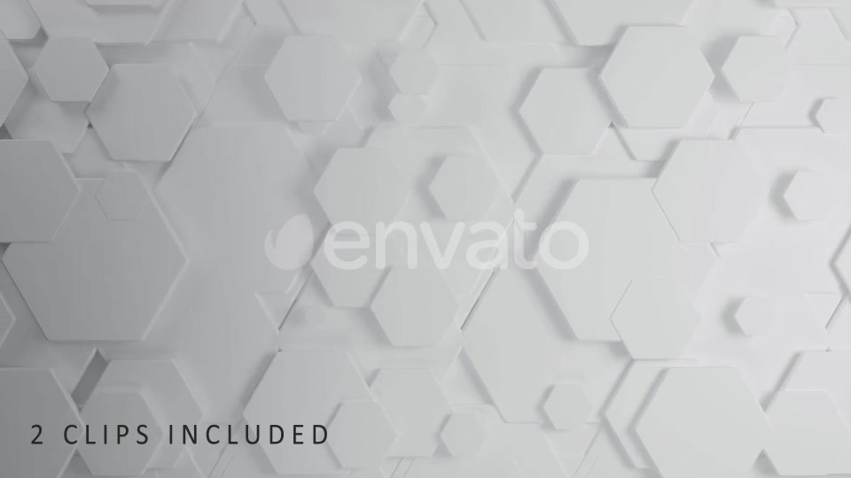 White Hexagons Videohive 22689933 Motion Graphics Image 3