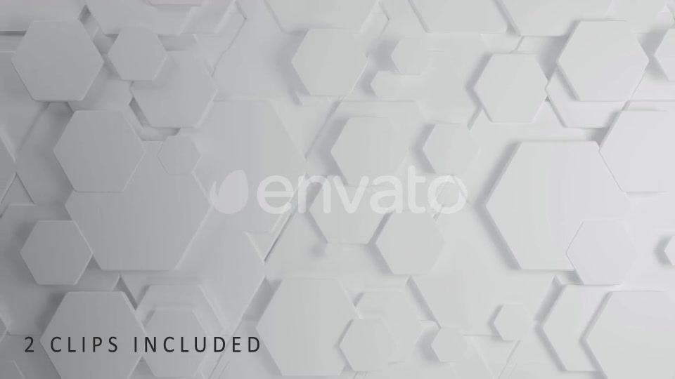 White Hexagons Videohive 22689933 Motion Graphics Image 4