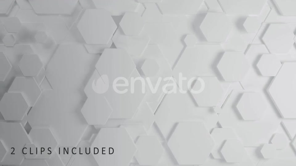 White Hexagons Videohive 22689933 Motion Graphics Image 6