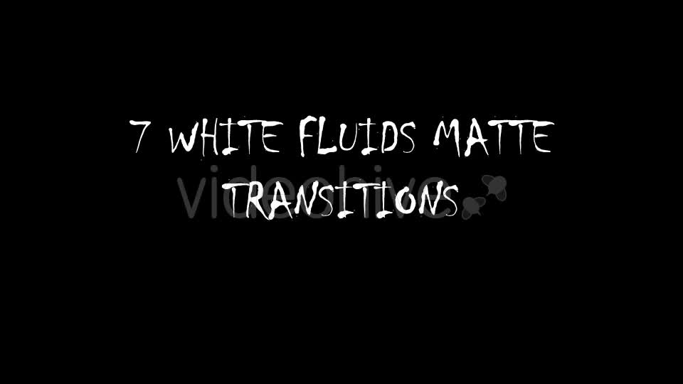 White Matte Fluids Transitions Videohive 18009334 Motion Graphics Image 1