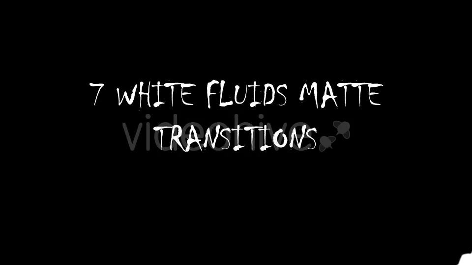 White Matte Fluids Transitions Videohive 18009334 Motion Graphics Image 4