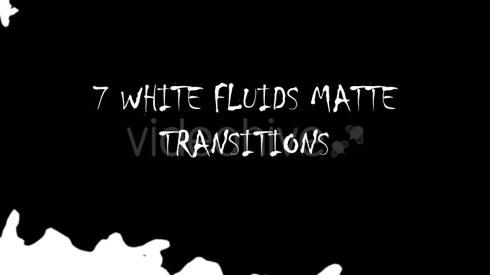 White Matte Fluids Transitions Videohive 18009334 Motion Graphics Image 8