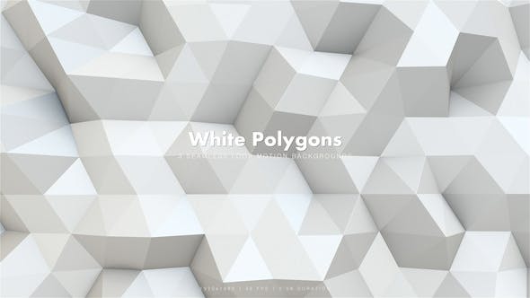 White Polygons Motion - Download 21133649 Videohive