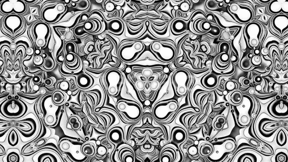 White Retro Kaleidoscope Videohive 22727796 Motion Graphics Image 1