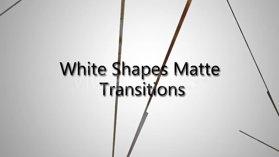 White Shapes Matte Transitions Videohive 21237484 Motion Graphics Image 1