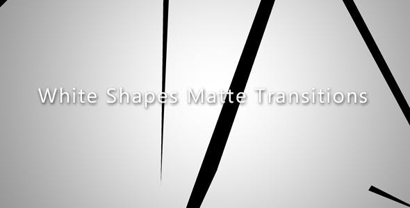 White Shapes Matte Transitions - Download 21237484 Videohive