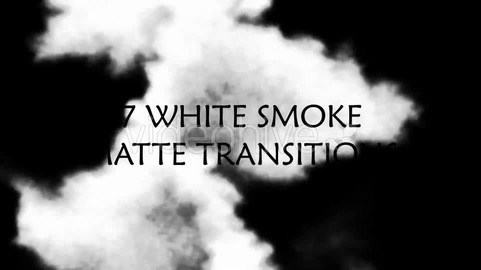 White Smoke Matte Transitions Videohive 17694762 Motion Graphics Image 1