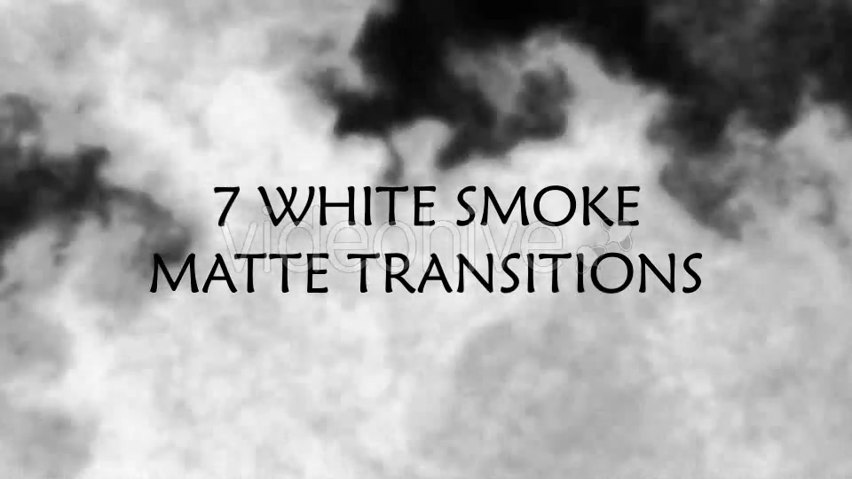 White Smoke Matte Transitions Videohive 17694762 Motion Graphics Image 4