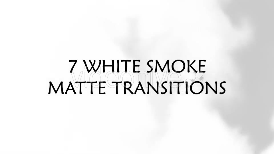White Smoke Matte Transitions Videohive 17694762 Motion Graphics Image 6