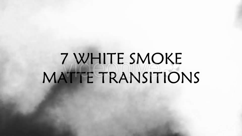 White Smoke Matte Transitions Videohive 17694762 Motion Graphics Image 9