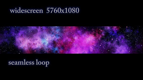 Widescreen Galactic Nebula - Download 21231798 Videohive