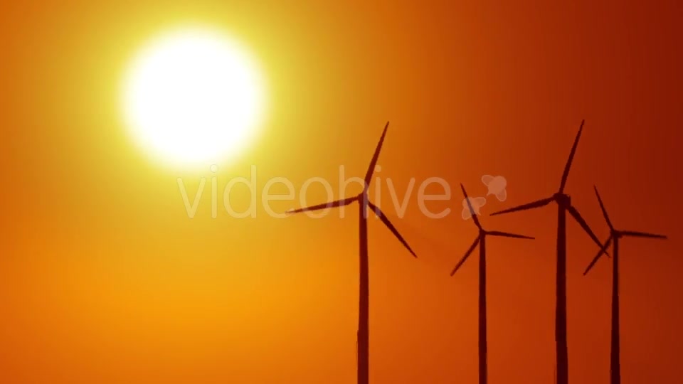 Wind Power at Sunrise Videohive 19294623 Motion Graphics Image 10