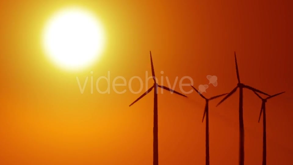 Wind Power at Sunrise Videohive 19294623 Motion Graphics Image 11