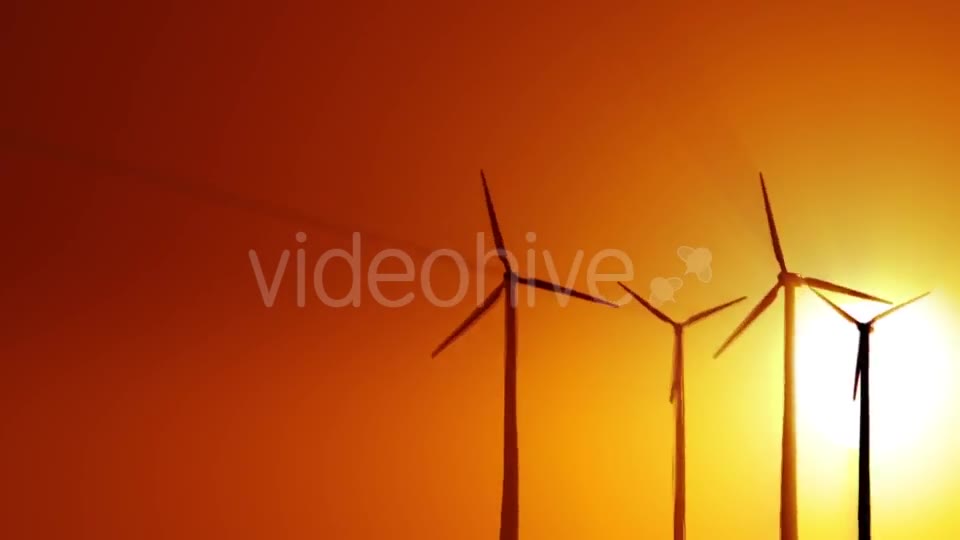 Wind Power at Sunrise Videohive 19294623 Motion Graphics Image 2