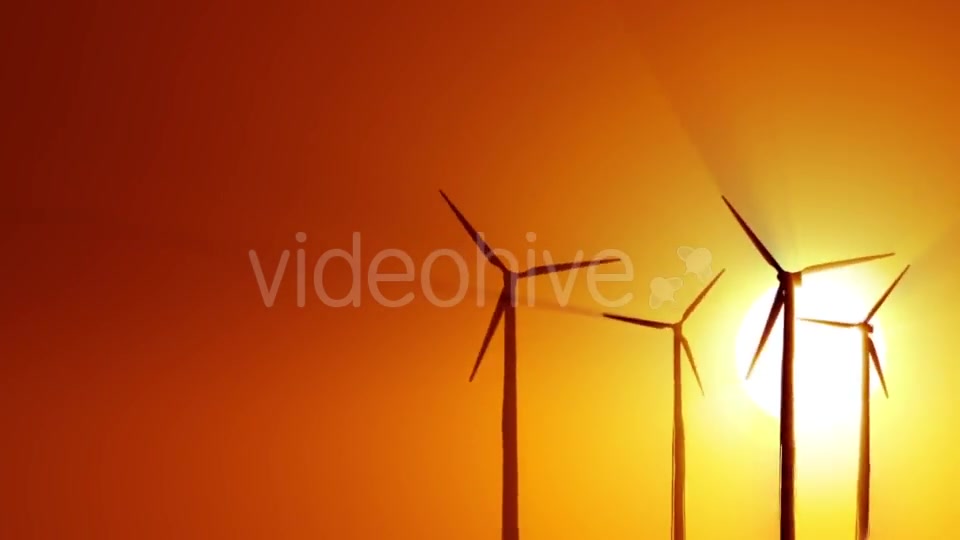 Wind Power at Sunrise Videohive 19294623 Motion Graphics Image 3