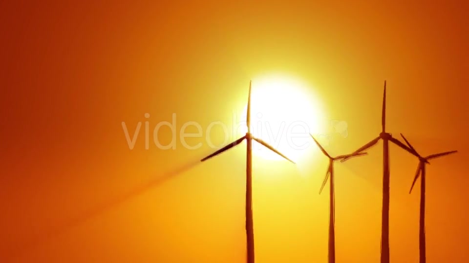 Wind Power at Sunrise Videohive 19294623 Motion Graphics Image 6