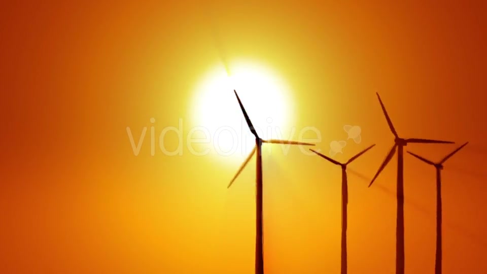 Wind Power at Sunrise Videohive 19294623 Motion Graphics Image 7