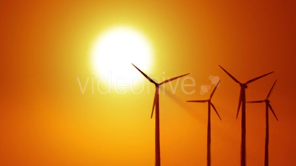 Wind Power at Sunrise Videohive 19294623 Motion Graphics Image 8