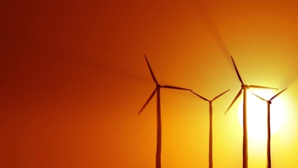 Wind Power at Sunrise - 19294623 Videohive Download