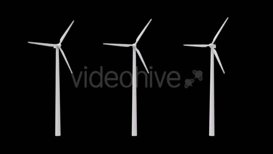 Wind Power Plant with an Alpha Channel Videohive 19291970 Motion Graphics Image 2