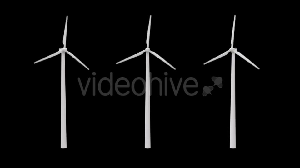 Wind Power Plant with an Alpha Channel Videohive 19291970 Motion Graphics Image 3