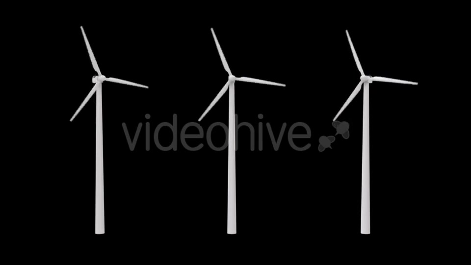 Wind Power Plant with an Alpha Channel Videohive 19291970 Motion Graphics Image 4
