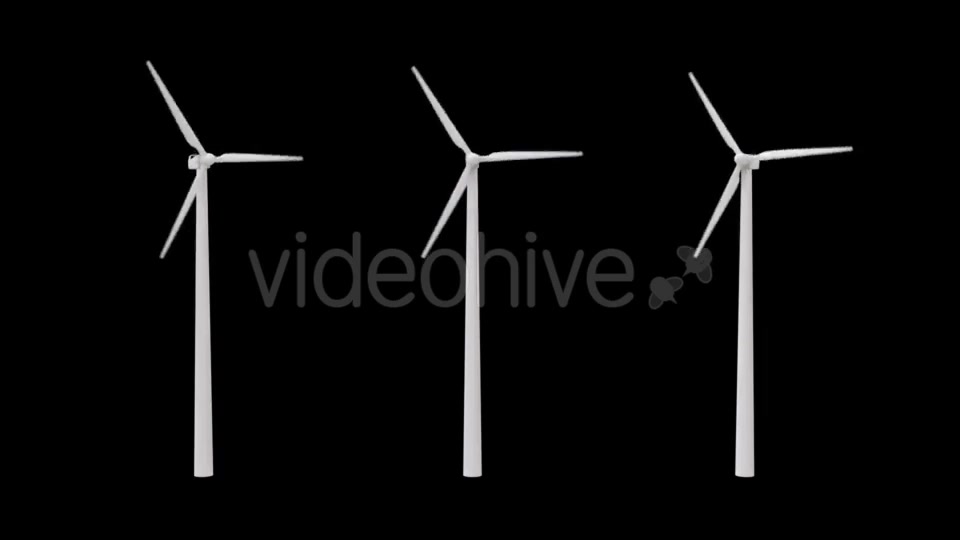 Wind Power Plant with an Alpha Channel Videohive 19291970 Motion Graphics Image 9