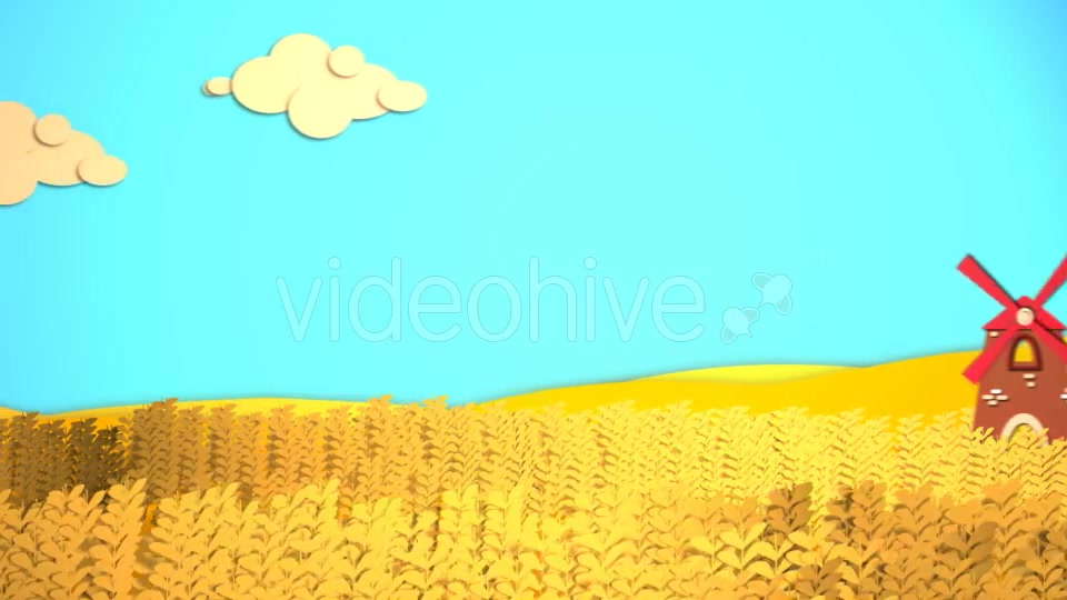 Windmill Cartoon Background Videohive 15489924 Motion Graphics Image 4