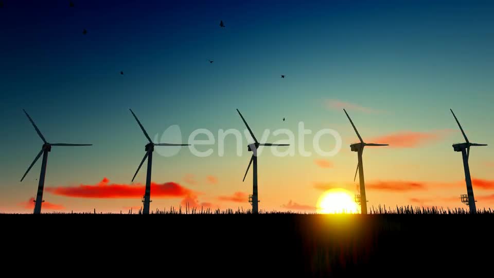 Windmill On The Field Videohive 22577653 Motion Graphics Image 1