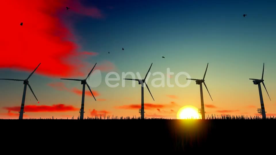 Windmill On The Field Videohive 22577653 Motion Graphics Image 2