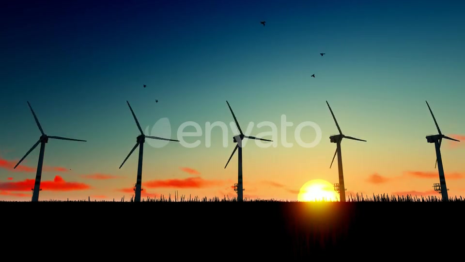 Windmill On The Field Videohive 22577653 Motion Graphics Image 3