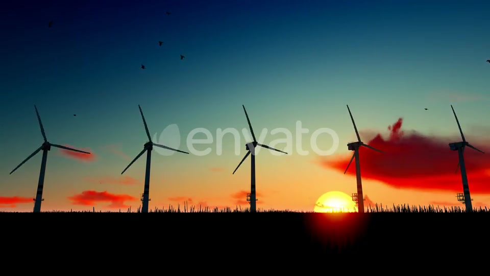 Windmill On The Field Videohive 22577653 Motion Graphics Image 5