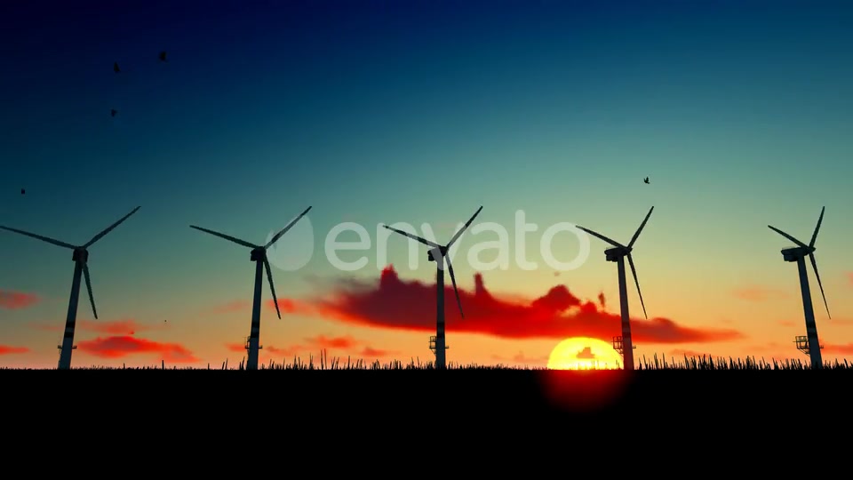 Windmill On The Field Videohive 22577653 Motion Graphics Image 6