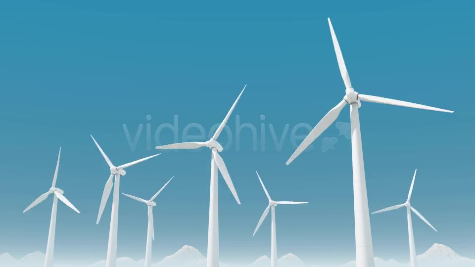 Windmills With Blue Sky Videohive 8176291 Motion Graphics Image 2