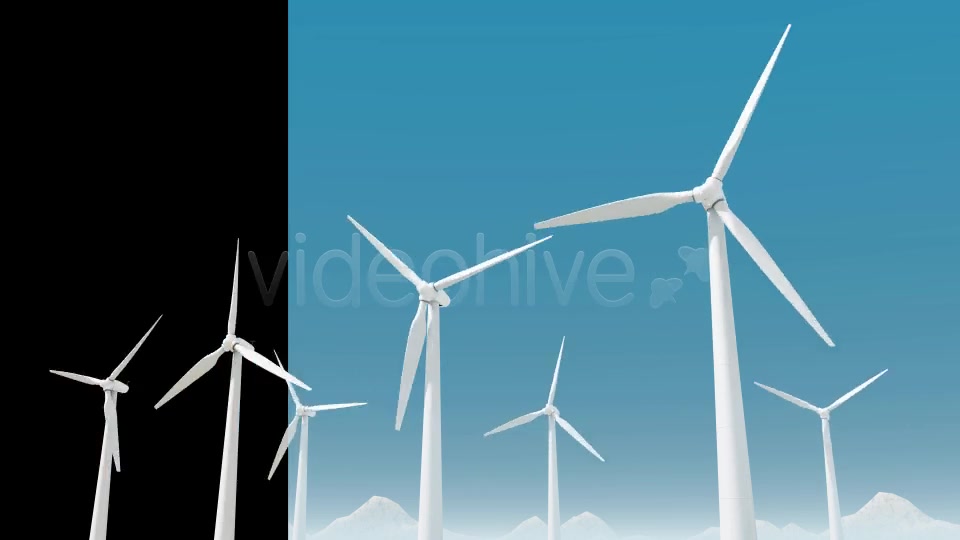 Windmills With Blue Sky Videohive 8176291 Motion Graphics Image 4